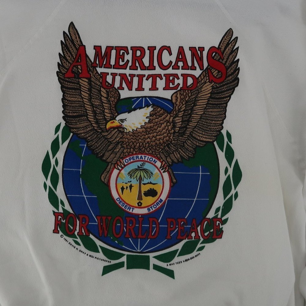 Vintage Operation Desert Storm Sweatshirt 1990-1991 Ultra Sweats Size Men's XXL